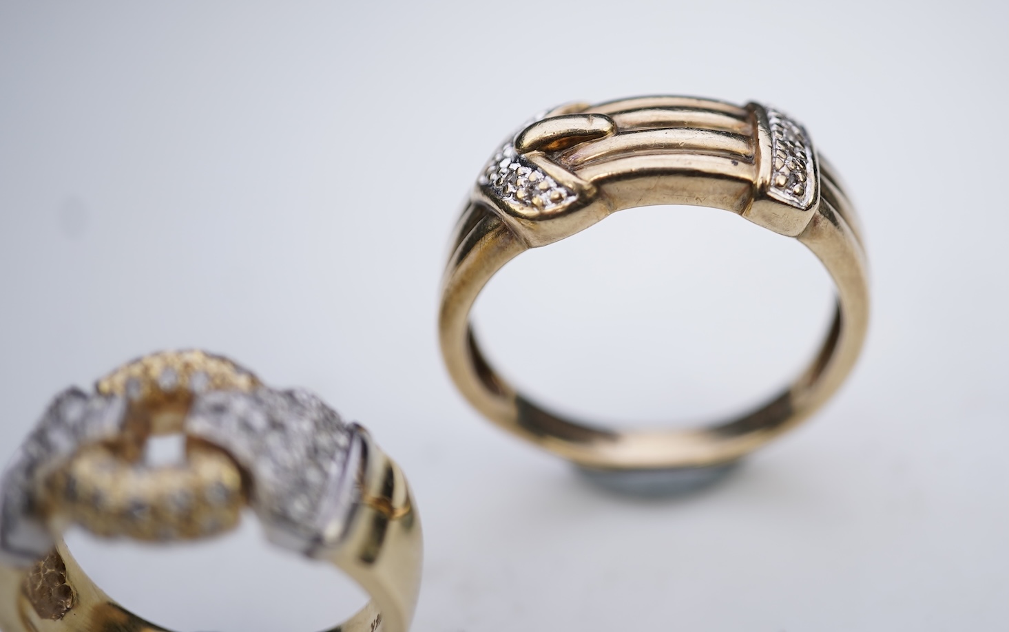 Two diamond rings